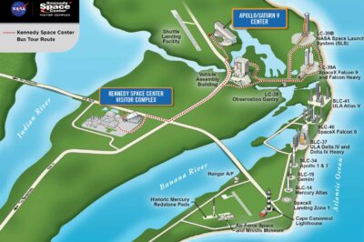 Plan Centre Spatial Kennedy Cape Canaveral Floride